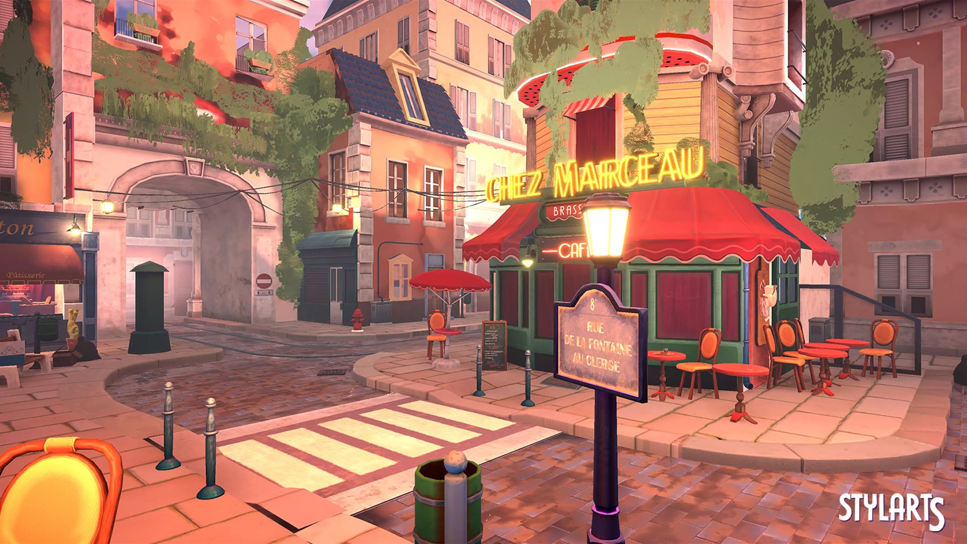Stylized Paris Street