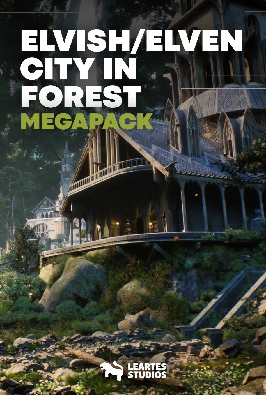 ELVISH / ELVEN CITY IN FOREST MEGAPACK